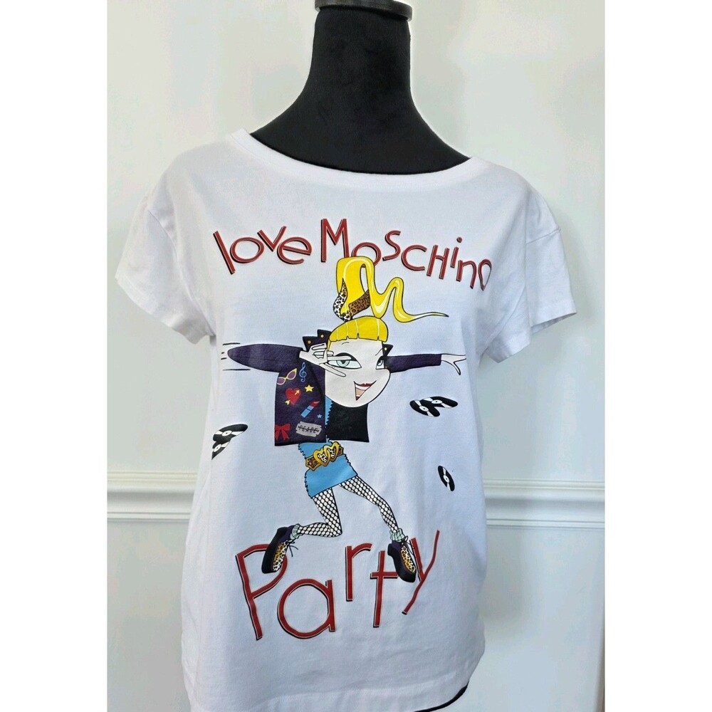 Brand New LOVE Moschino Women's Short Sleeve T-Shirt, Size 6